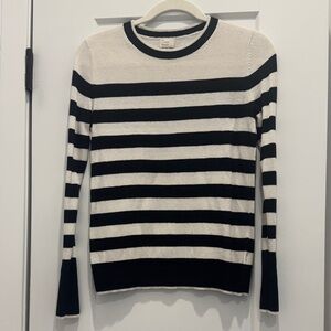 Black and White Knit Top